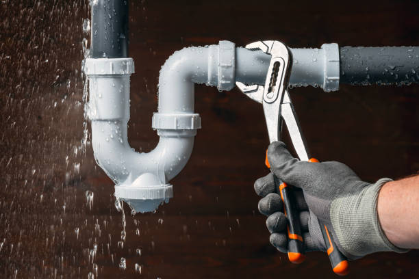 Professional Pipe Repair technician working in Linwood, MA